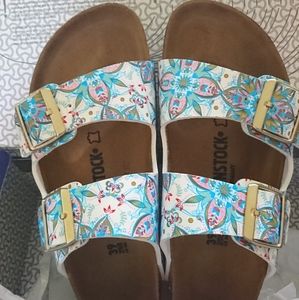 Birkenstock Arizona Boho Floral Flowers 39 (8-8.5)